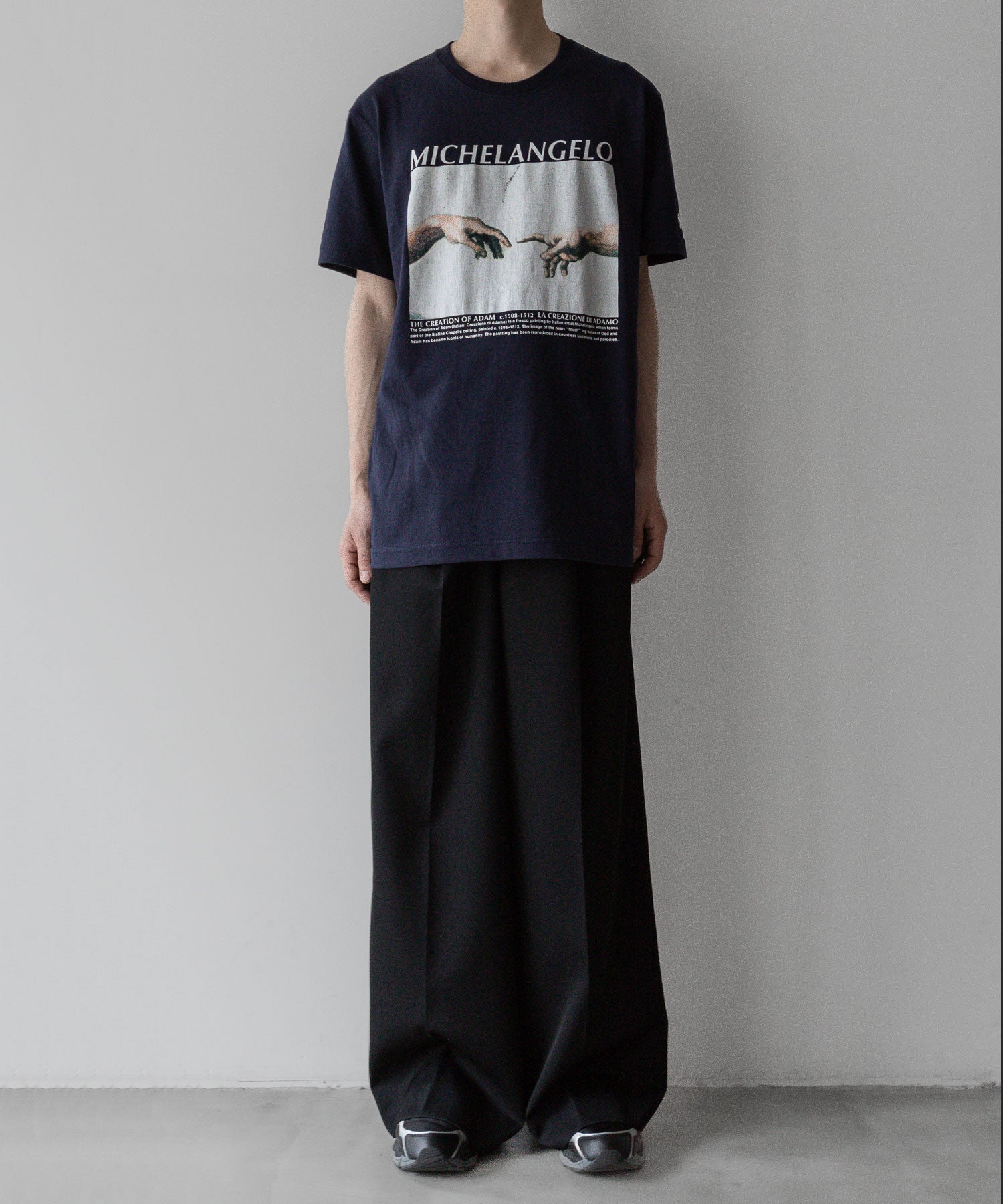 MICHELANGELO PRINT TEE S/S tshirts tシャツ  ティーシャツ カットソー 古着 ビンテージ ヴィンテージ 絵画 ストリート モード メンズ レディース ユニセックス  20代 30代 かっこいい おしゃれ アパレル ブランド コーデ  着こなし 着画 アート おすすめ