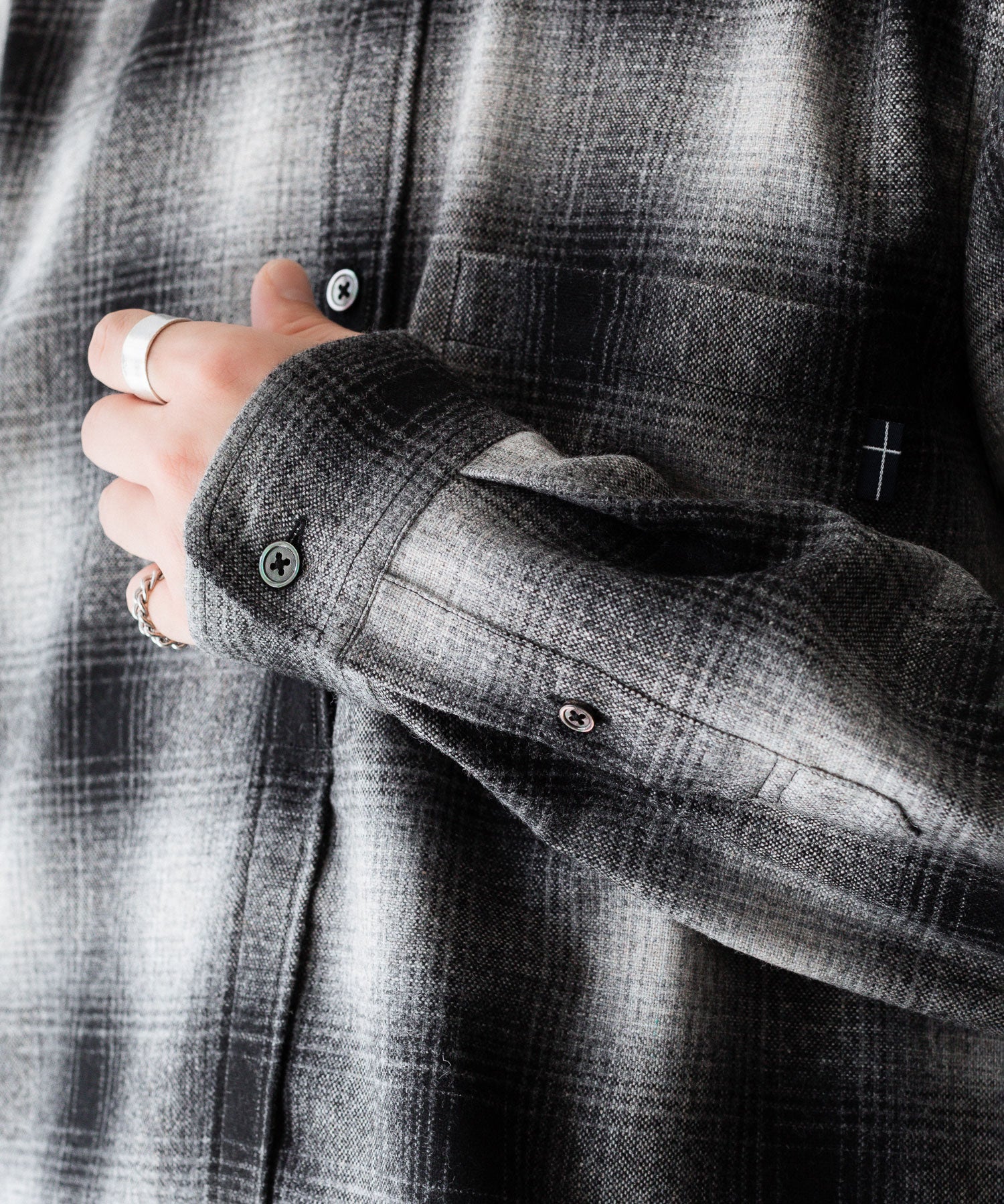 CLASSIC OMBRE CHECK PO SHIRTS L/S