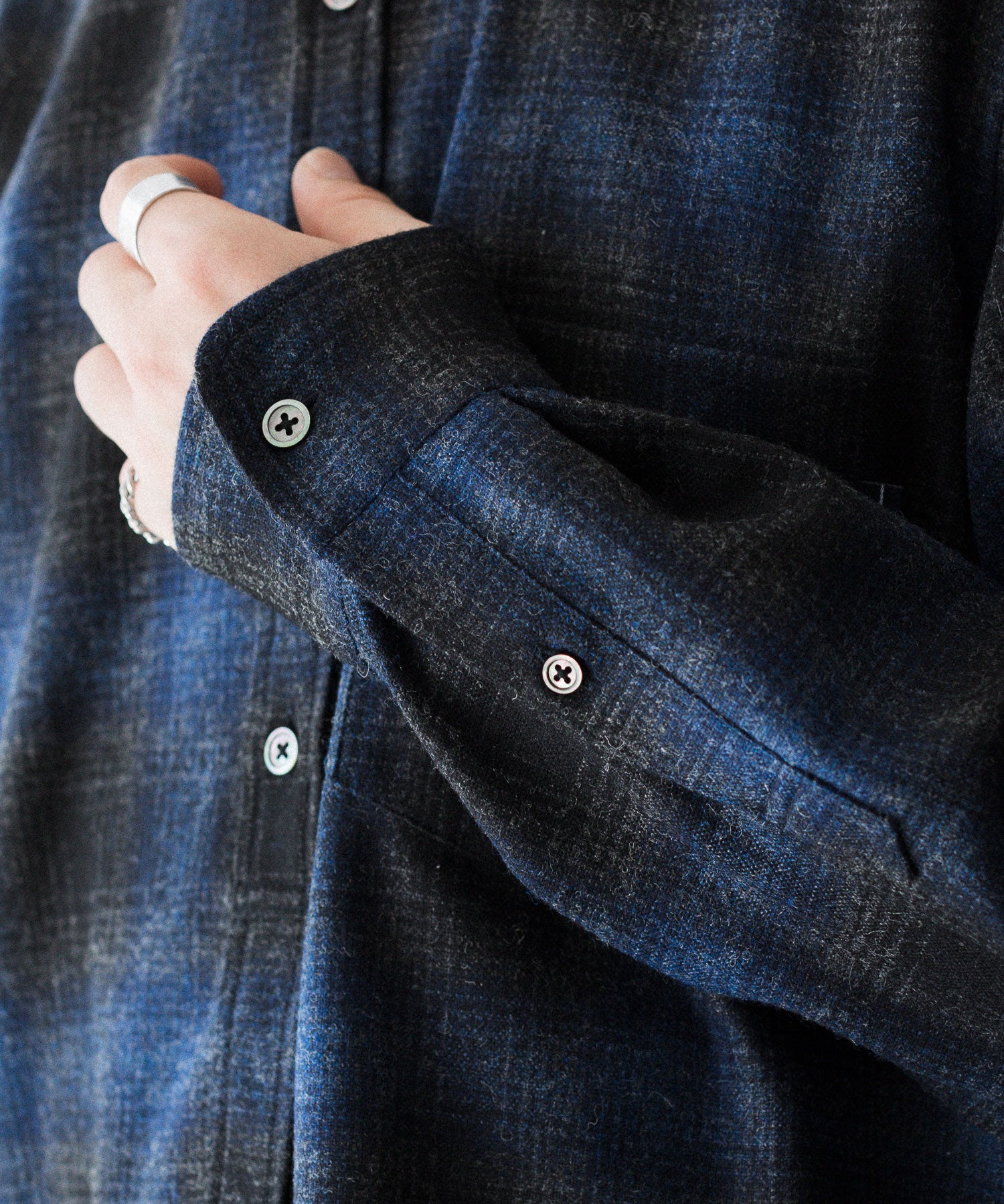 CLASSIC OMBRE CHECK PO SHIRTS L/S