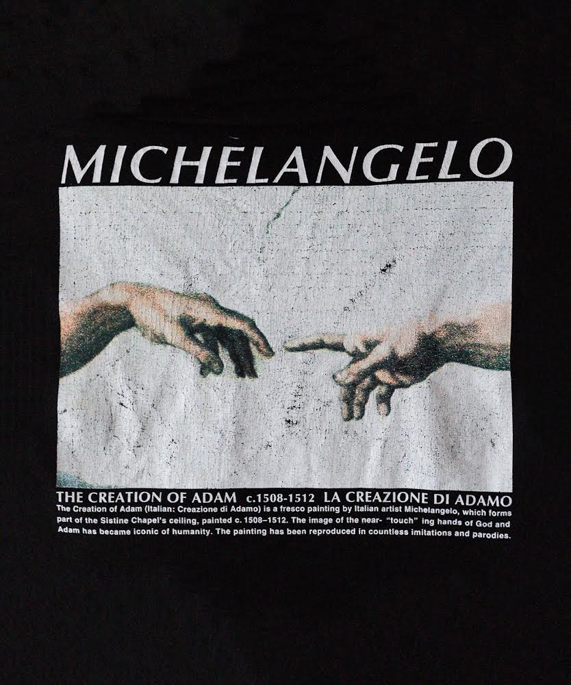 MICHELANGELO PRINT TEE S/S