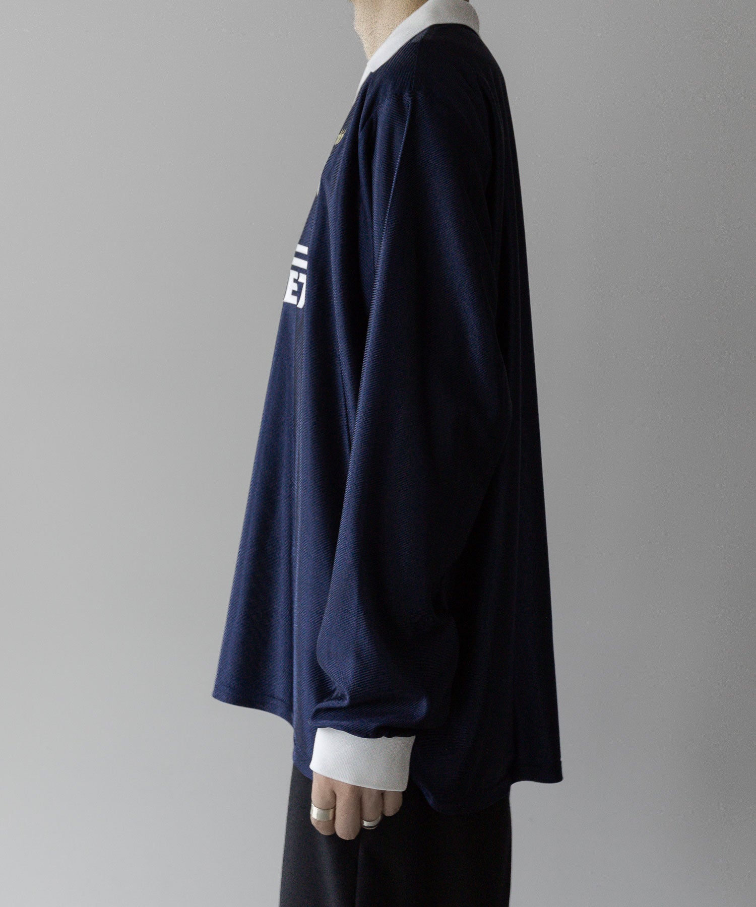 SOCCER GAME SHIRTS L/S football フットボール サッカーシャツ ネイビー ストリート モード メンズ レディース ユニセックス 20代 30代 かっこいい おしゃれ アパレル ブランド トレンド 流行 コーデ  着こなし 着画