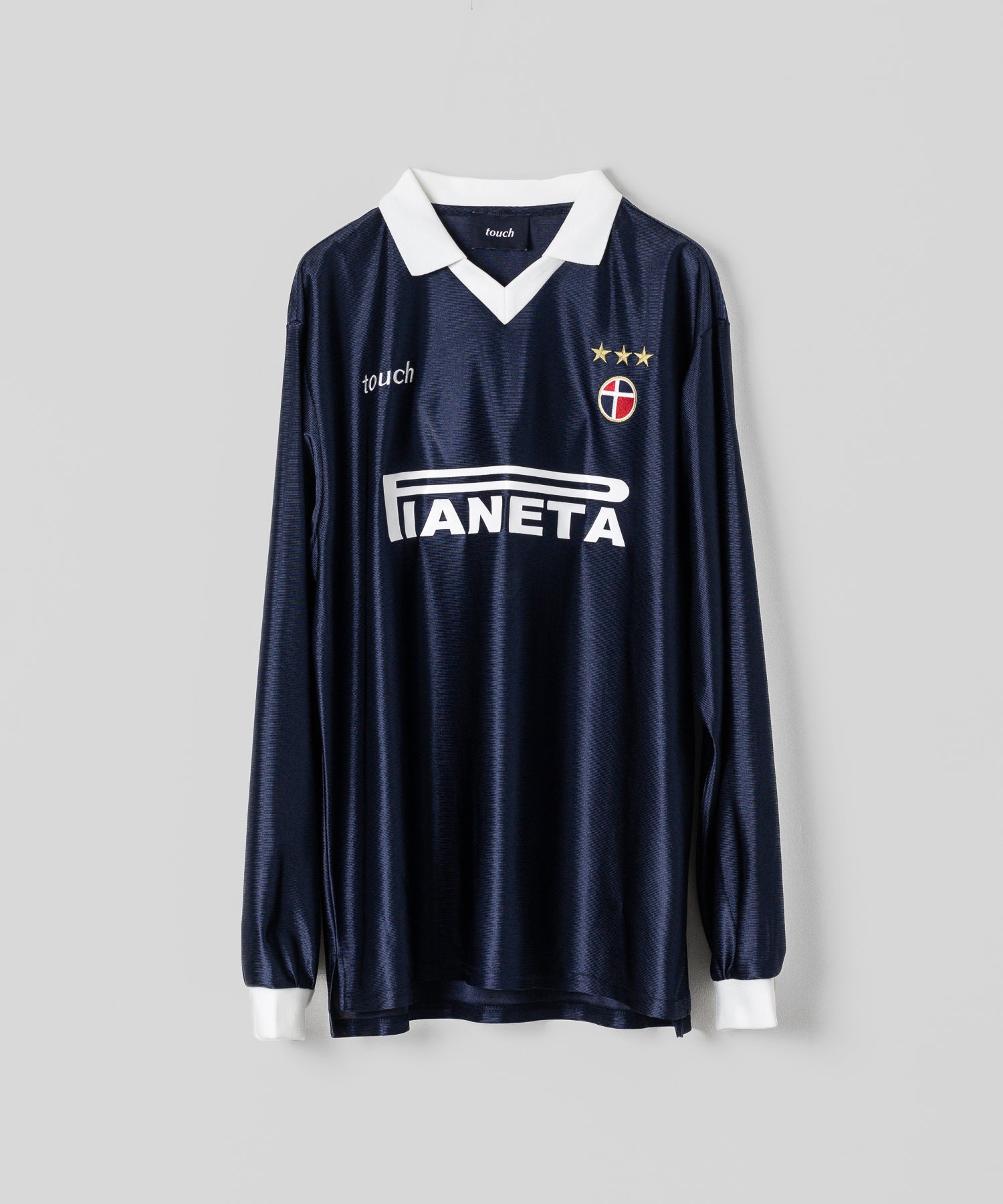 SOCCER GAME SHIRTS L/S football フットボール サッカーシャツ ネイビー ストリート モード メンズ レディース ユニセックス 20代 30代 かっこいい おしゃれ アパレル ブランド トレンド 流行 シティボーイ シティガール メンズライク