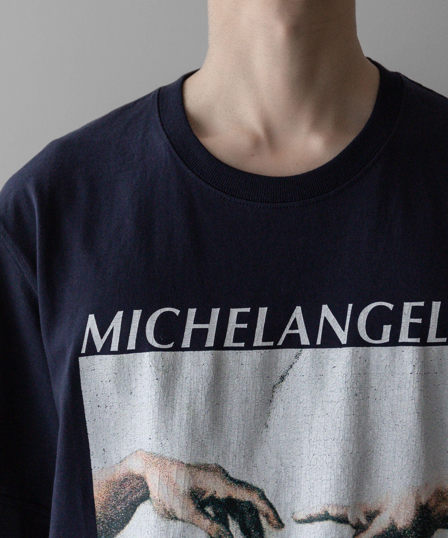 MICHELANGELO PRINT TEE S/S tshirts tシャツ  ティーシャツ カットソー 古着 ビンテージ ヴィンテージ 絵画 ストリート モード メンズ レディース ユニセックス  20代 30代 かっこいい おしゃれ アパレル ブランド コーデ  着こなし 着画