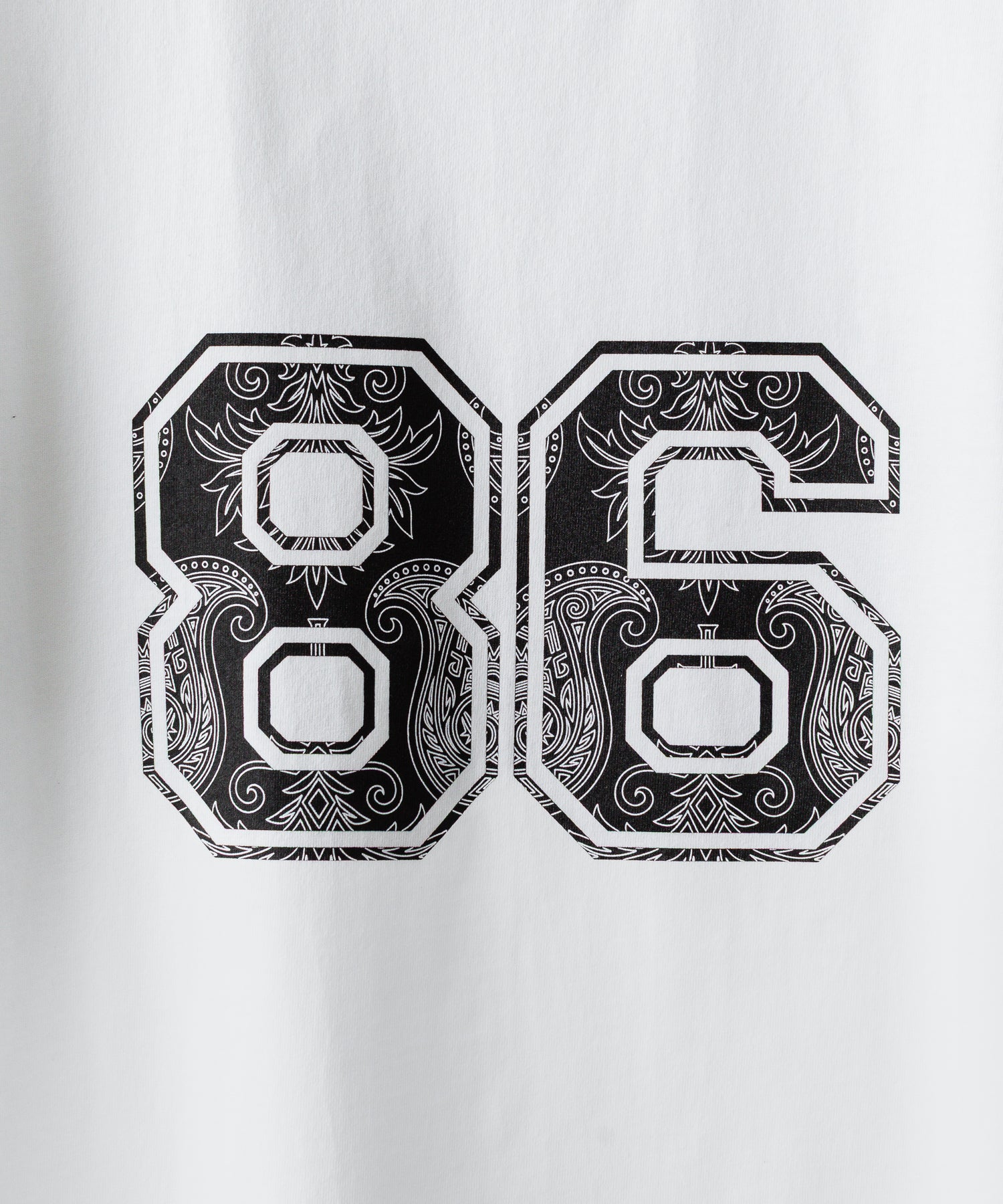 NUMBER 86 PRINT S/S TEE