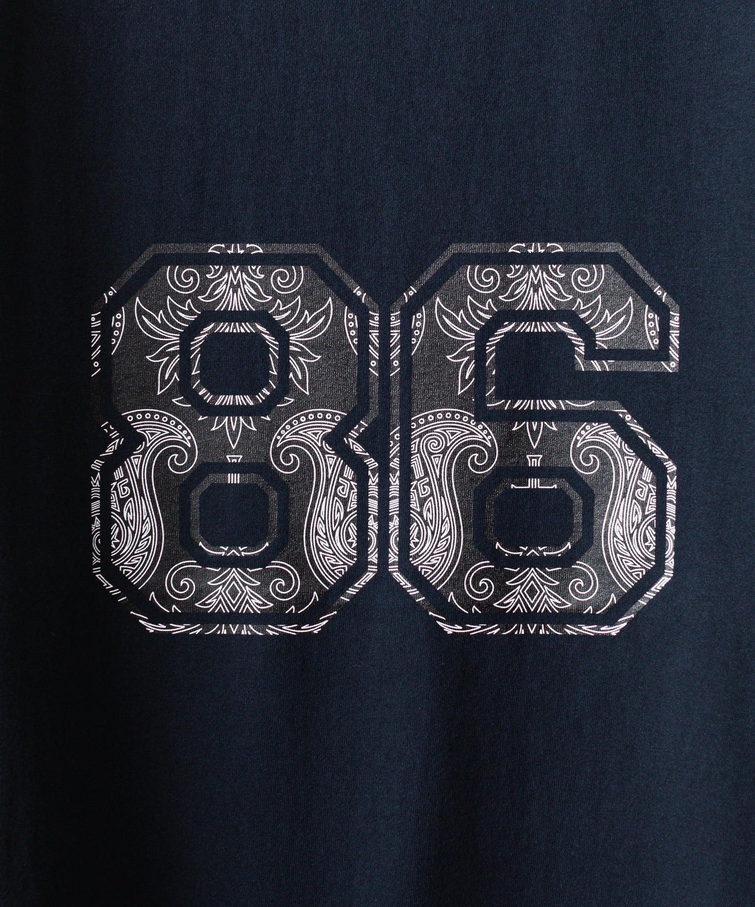 NUMBER 86 PRINT S/S TEE